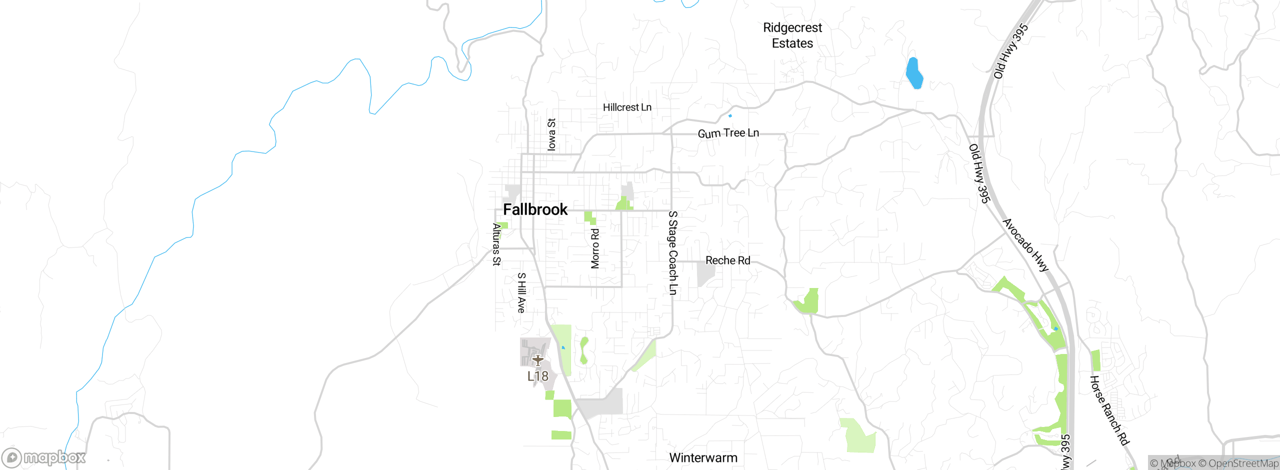 Map showing approximate location