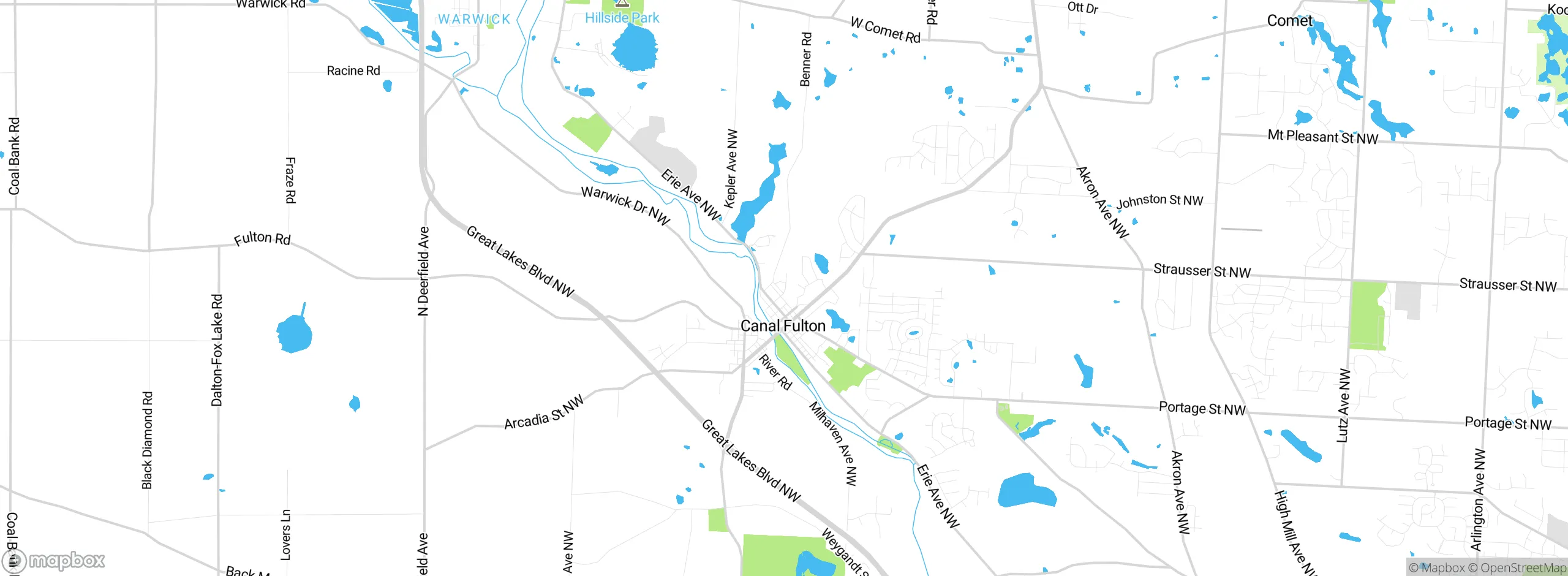 Map showing approximate location