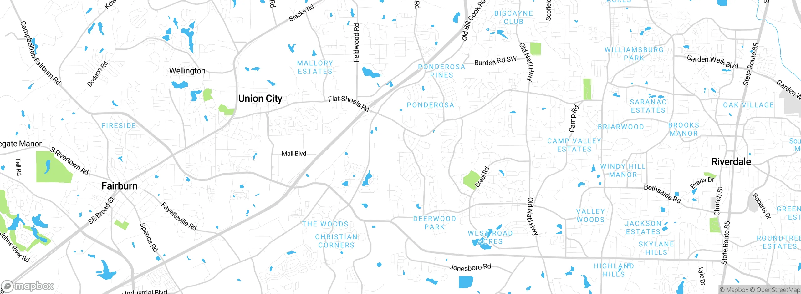 Map showing approximate location