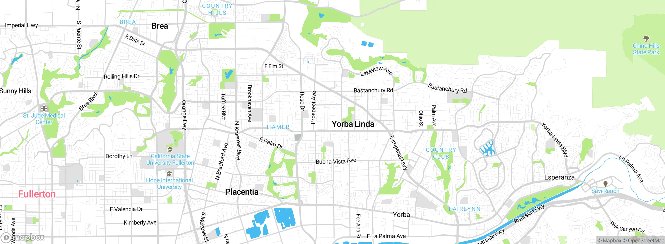 Map showing approximate location