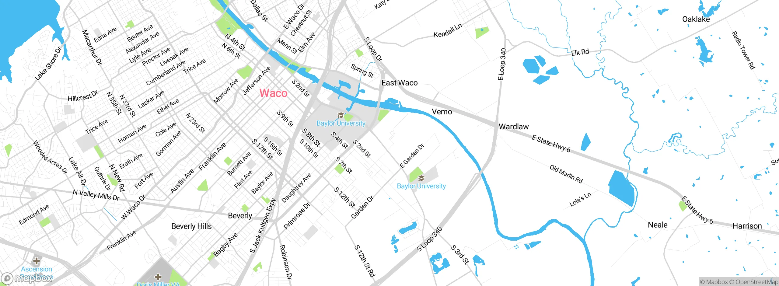 Map showing approximate location