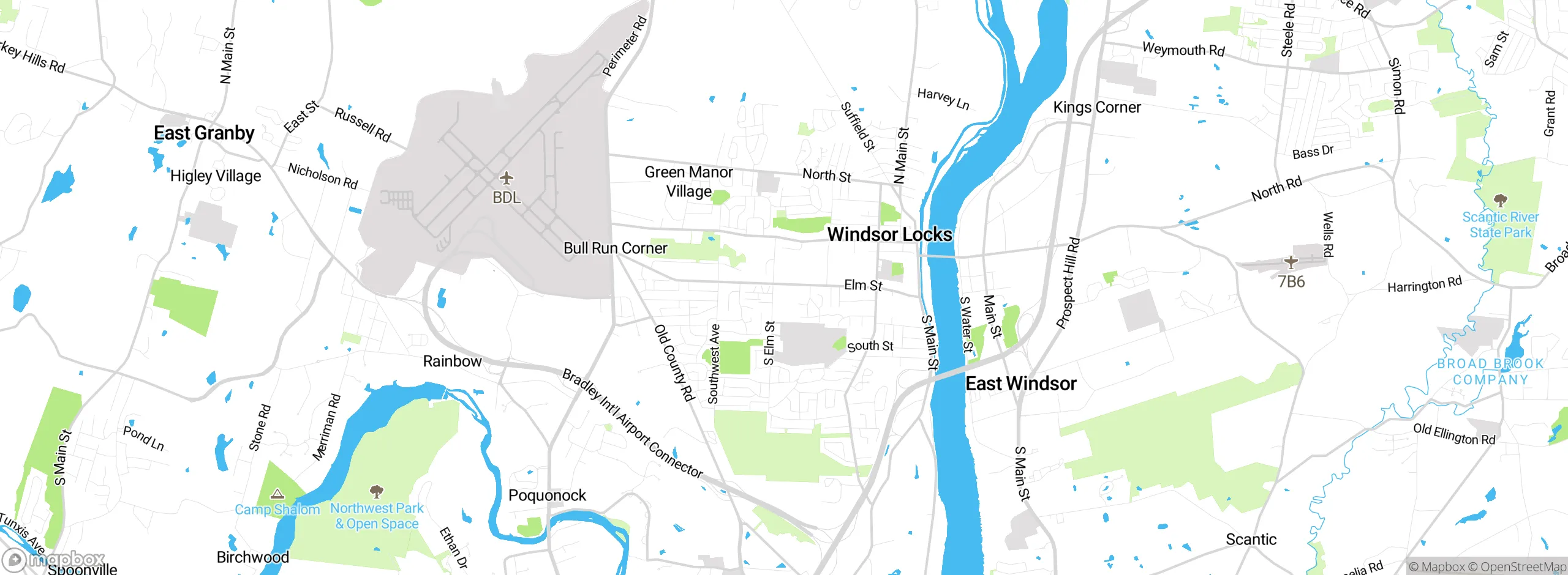 Map showing approximate location
