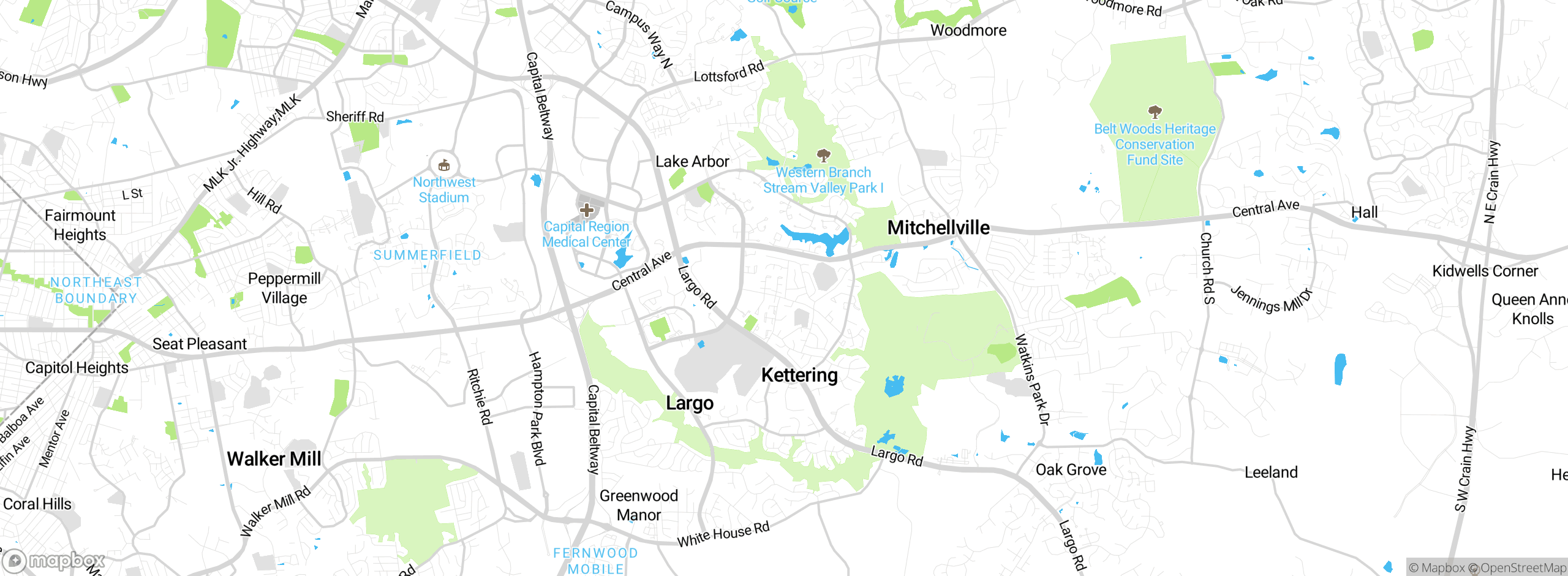 Map showing approximate location