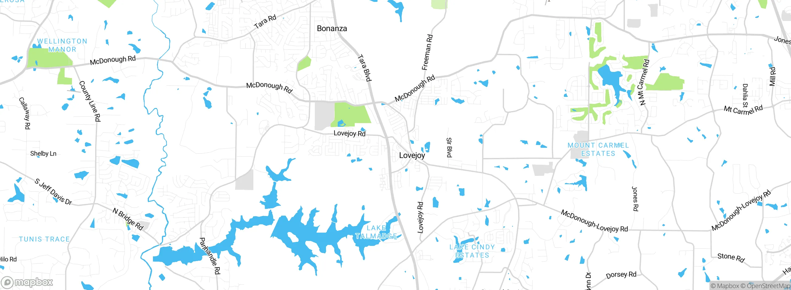 Map showing approximate location