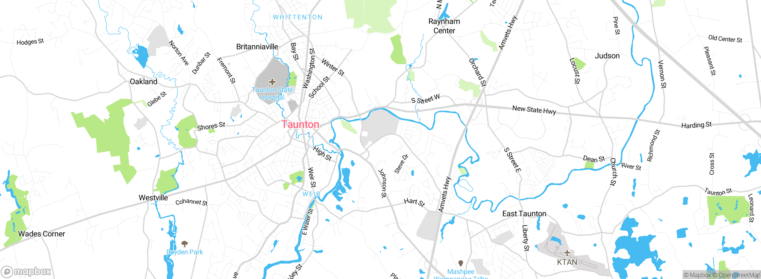 Map showing approximate location