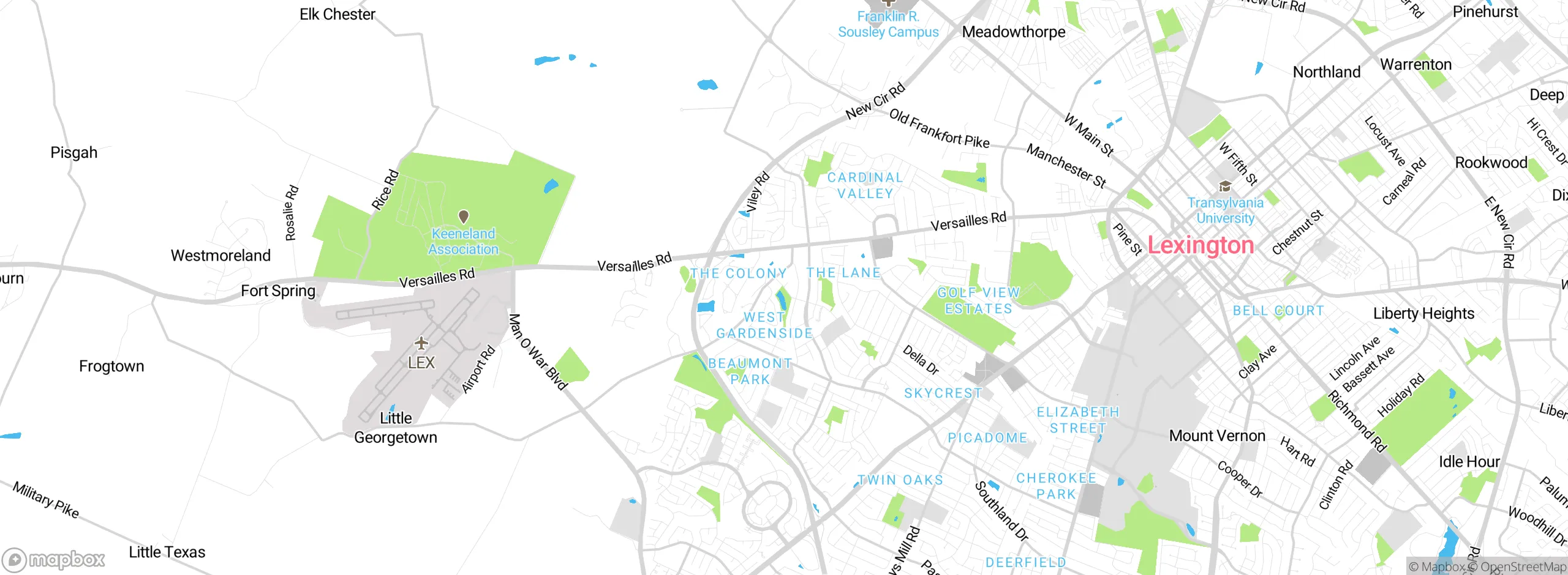Map showing approximate location