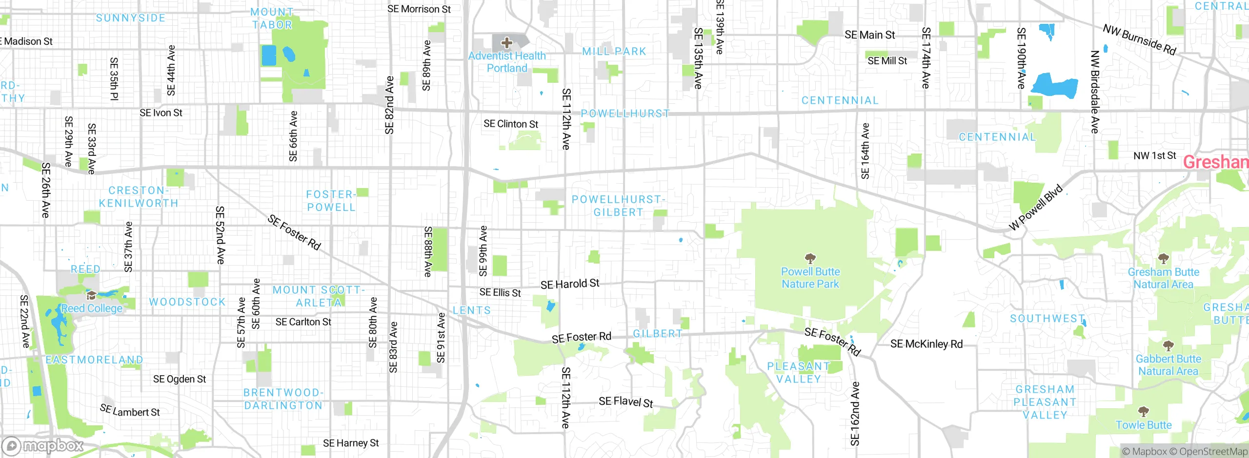 Map showing approximate location