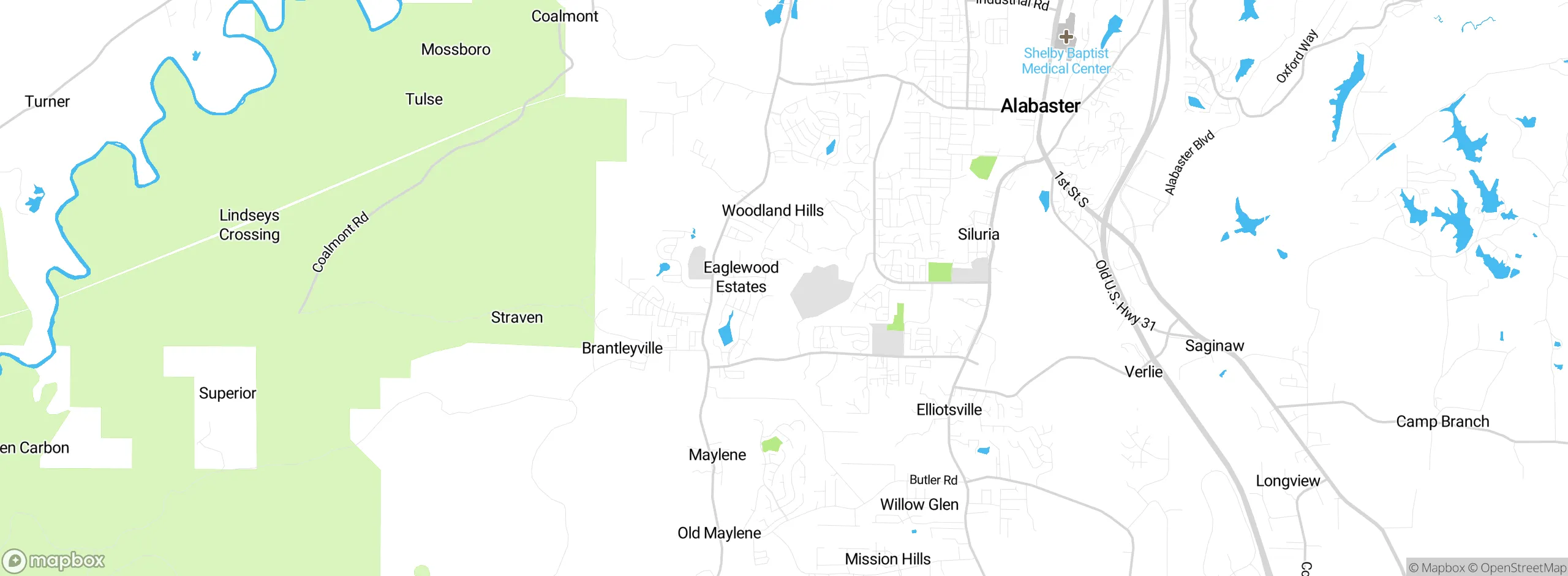 Map showing approximate location