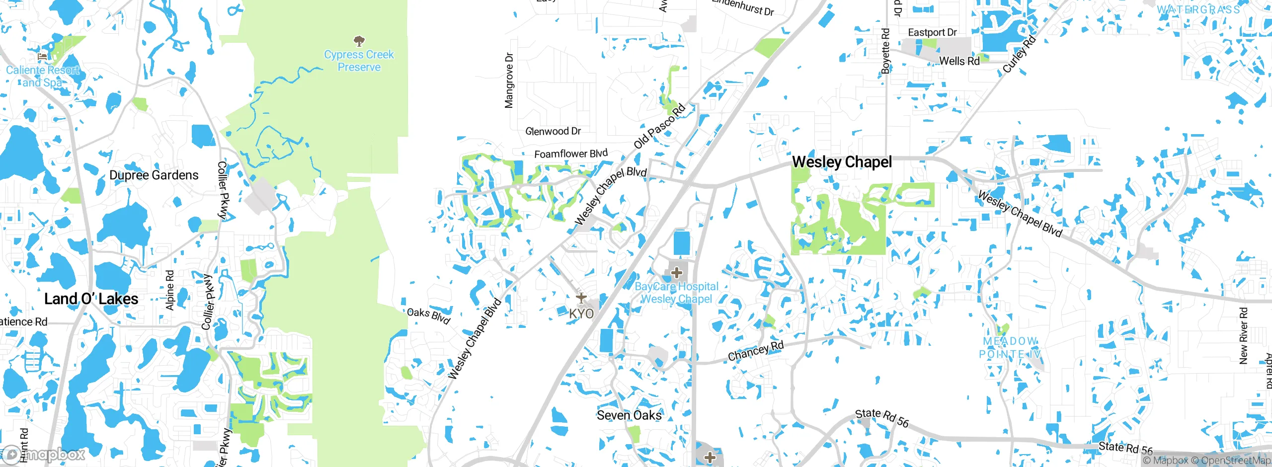 Map showing approximate location