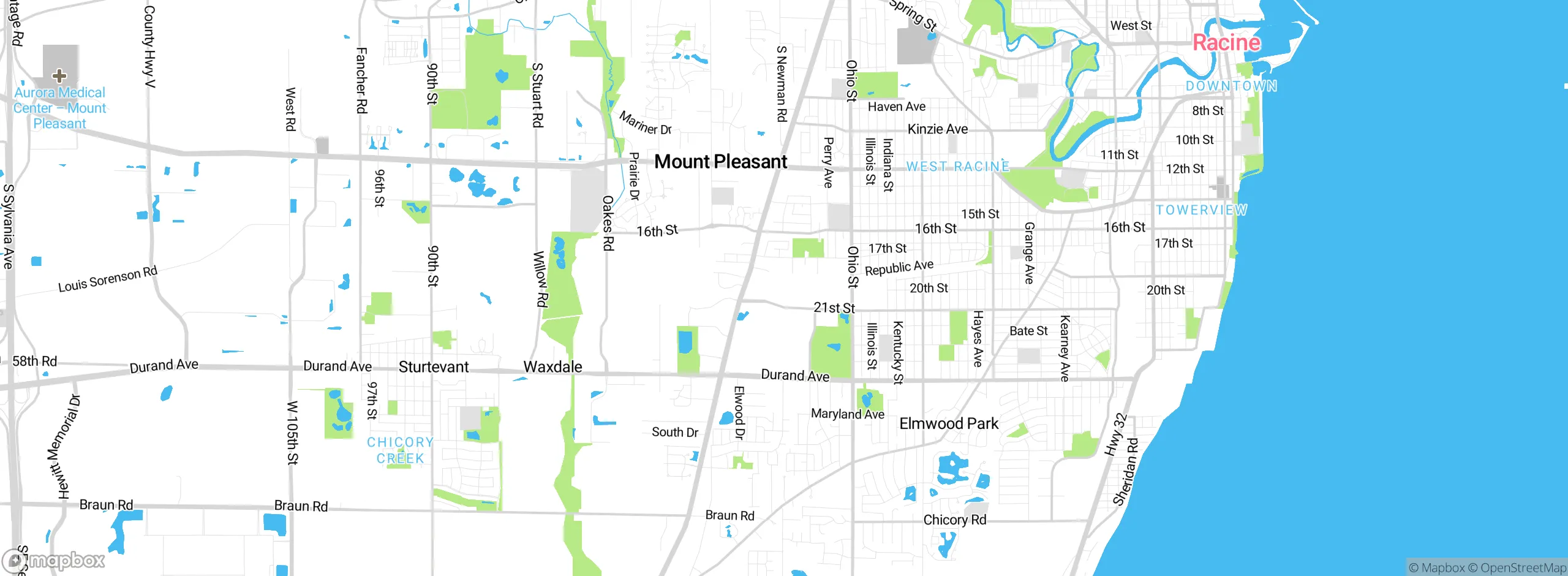 Map showing approximate location