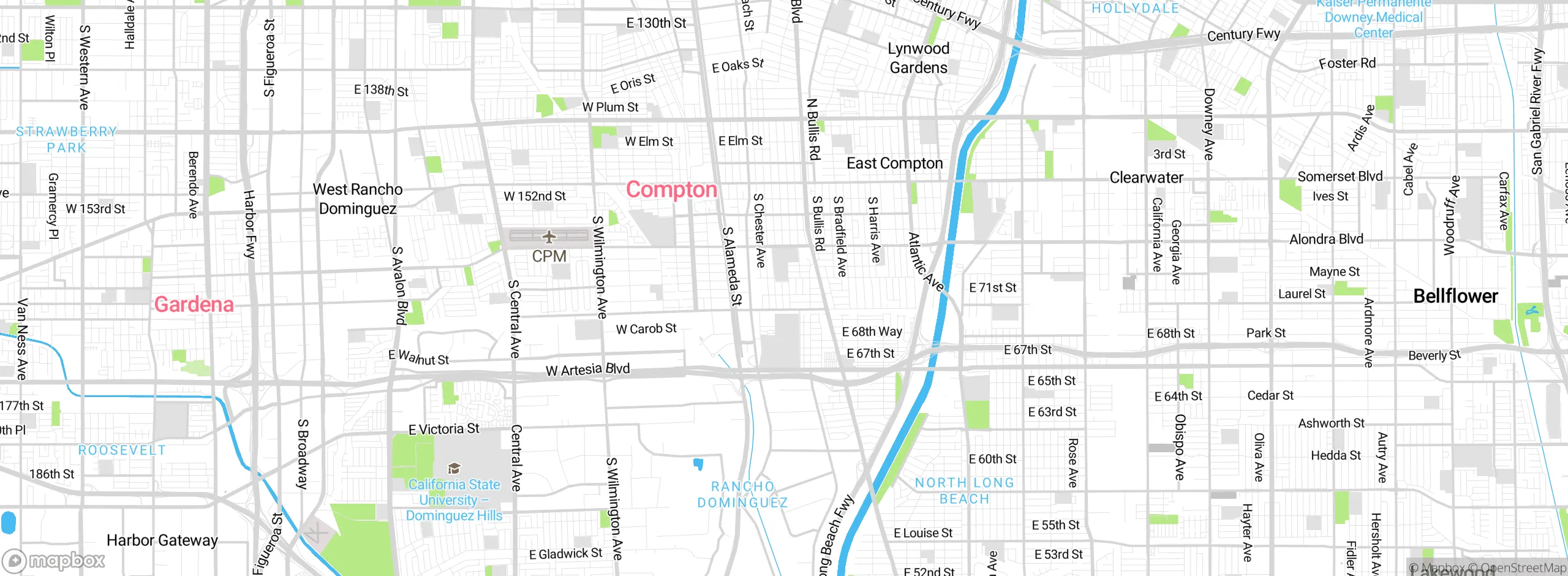 Map showing approximate location