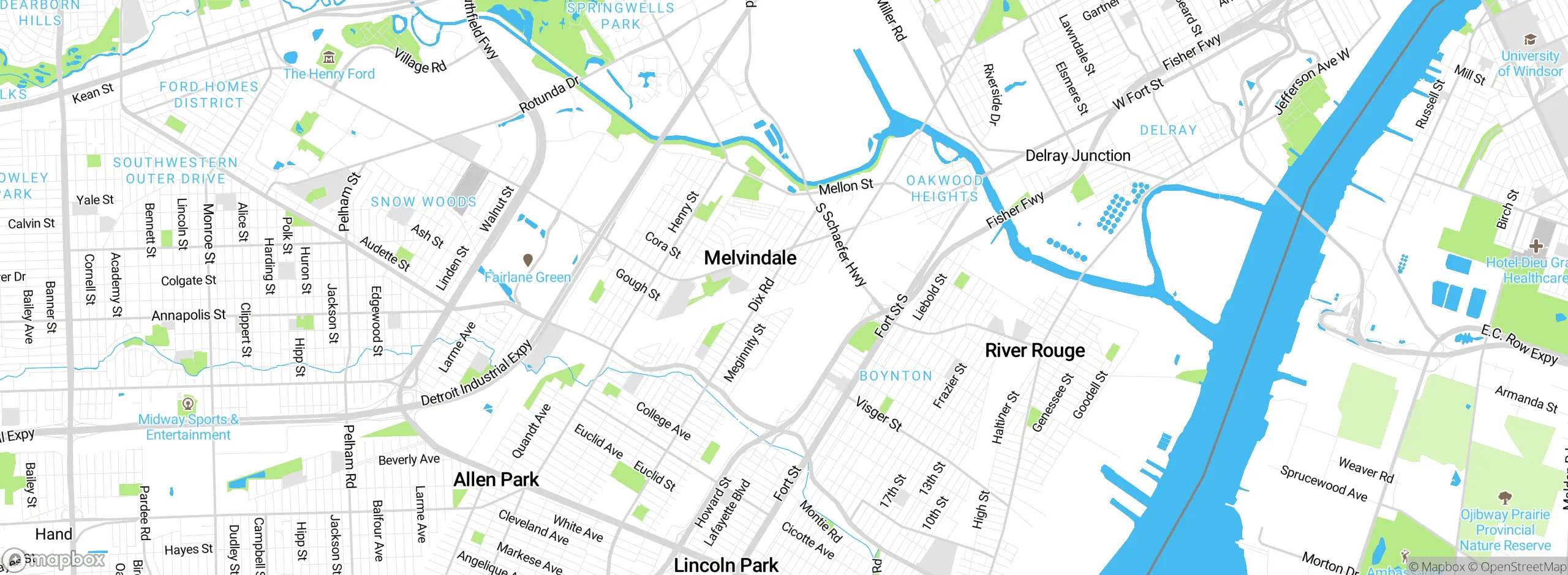 Map showing approximate location