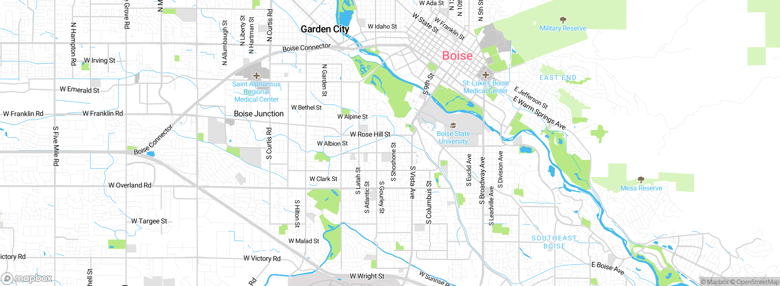 Map showing approximate location