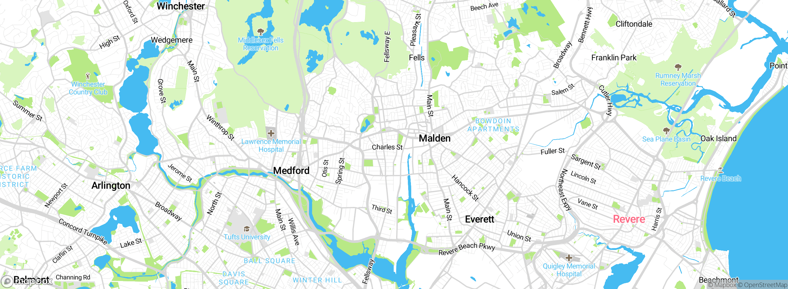 Map showing approximate location