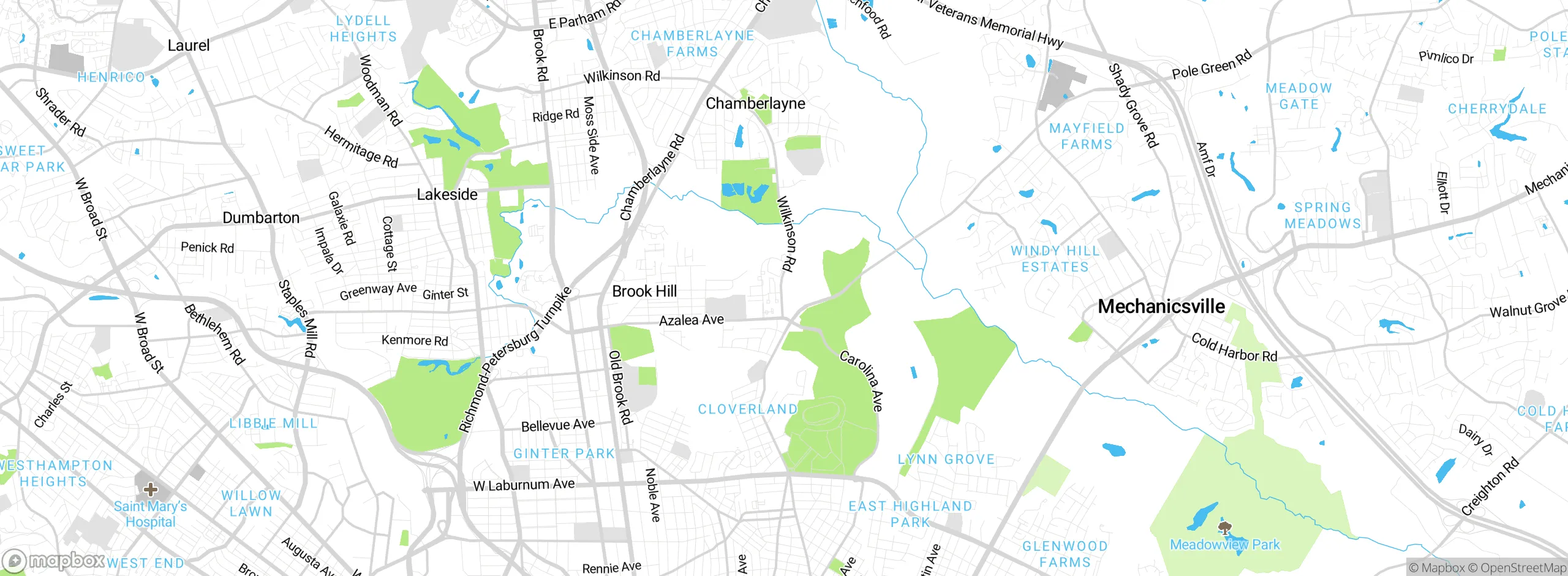 Map showing approximate location