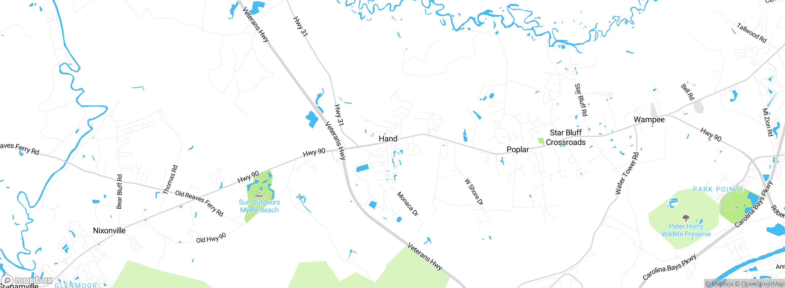 Map showing approximate location