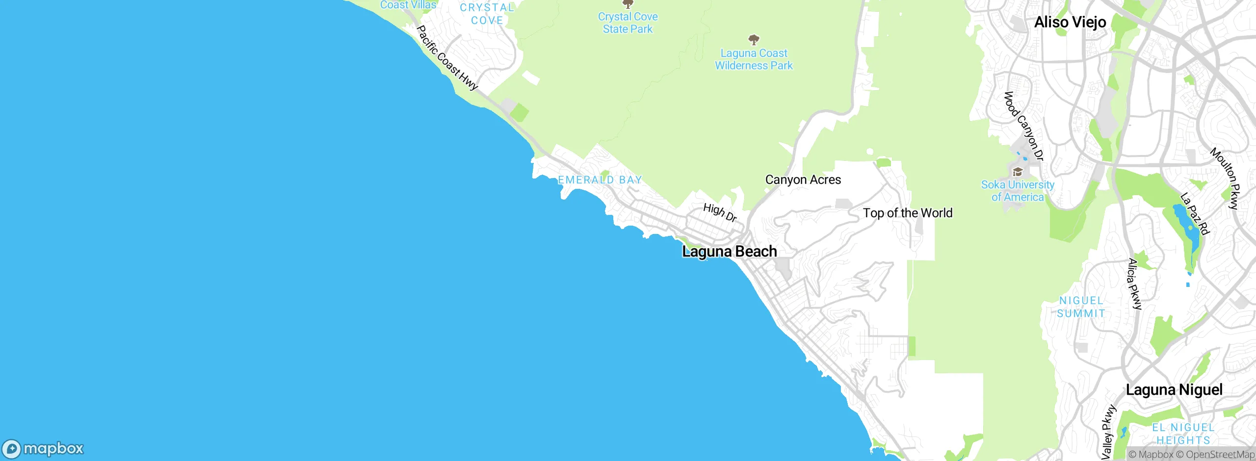 Map showing approximate location