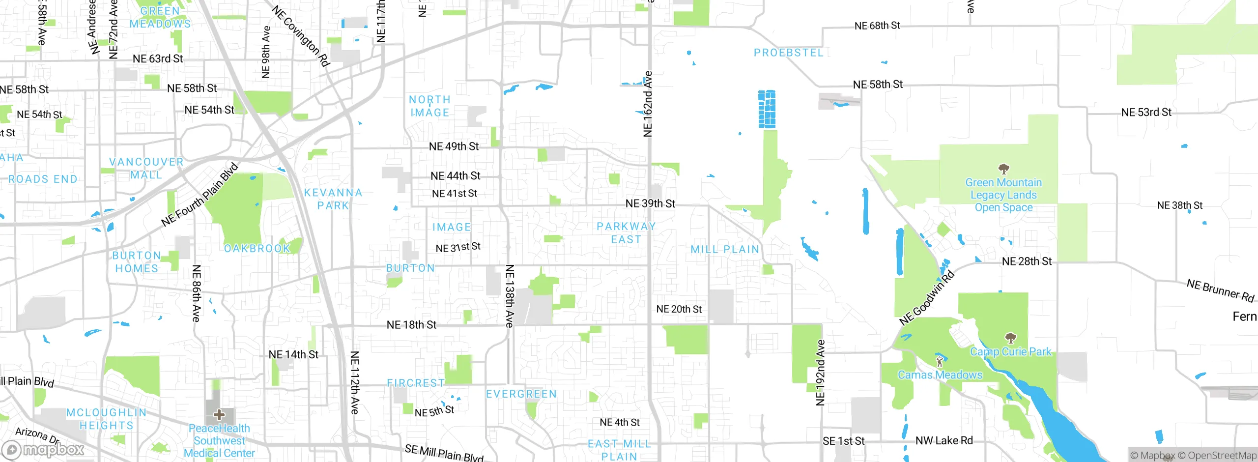 Map showing approximate location