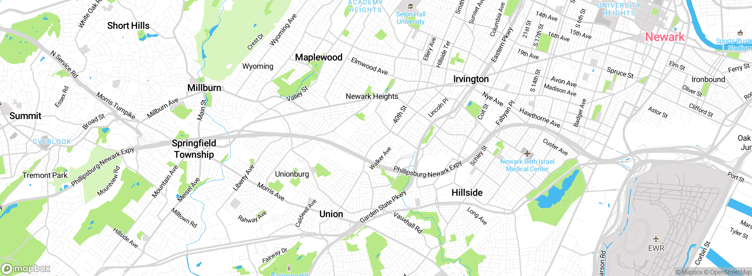 Map showing approximate location