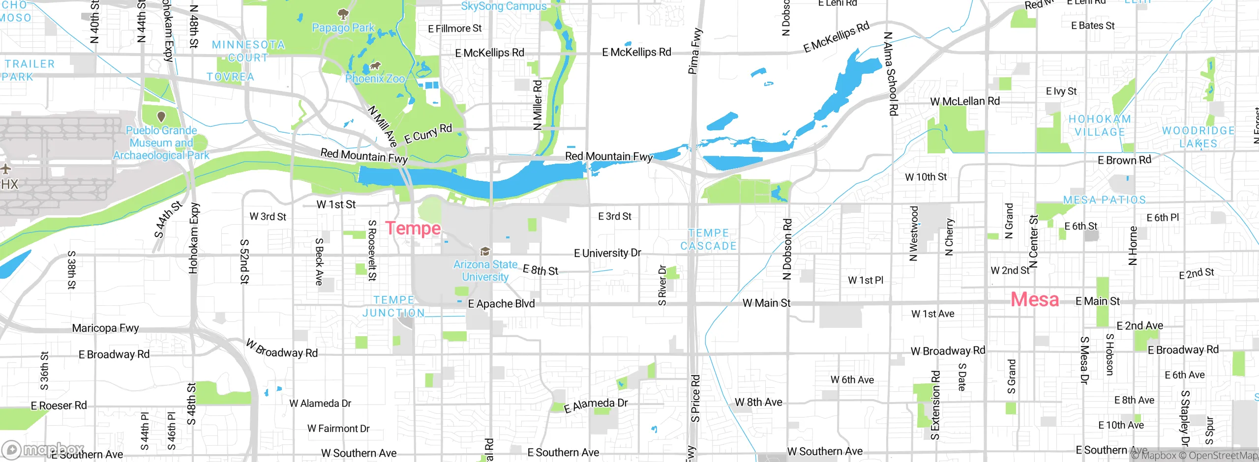Map showing approximate location