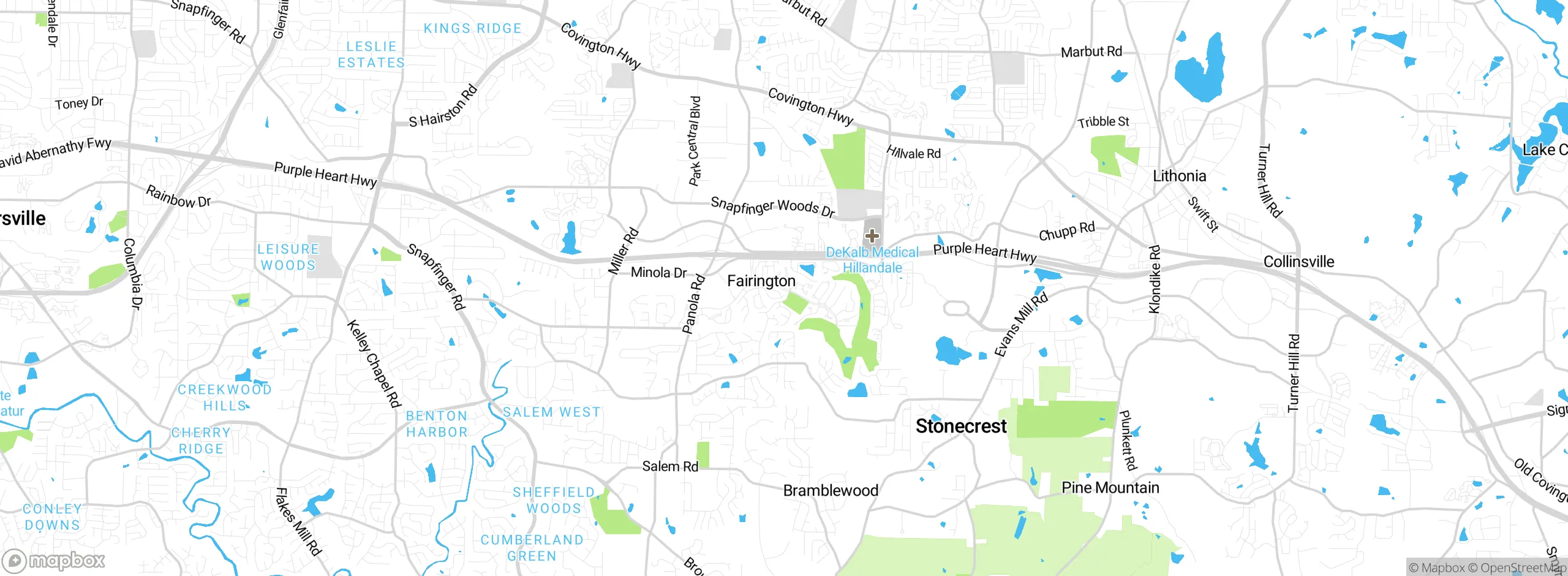 Map showing approximate location