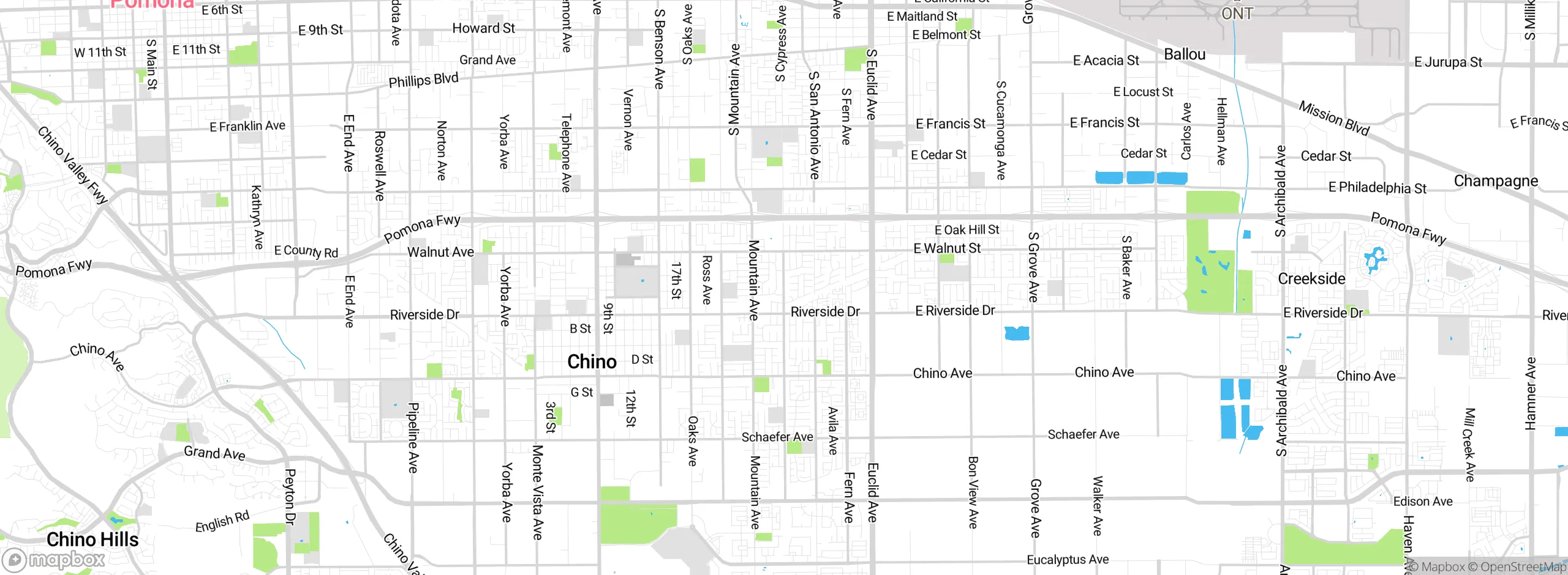 Map showing approximate location
