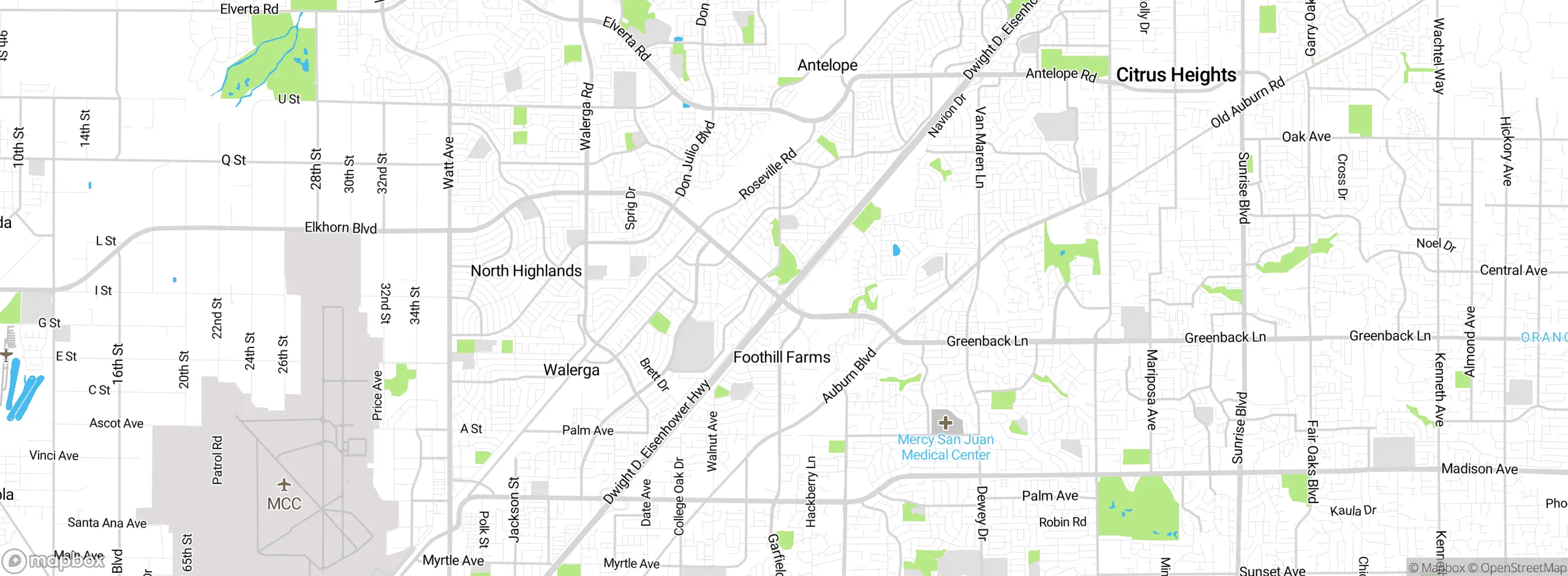 Map showing approximate location