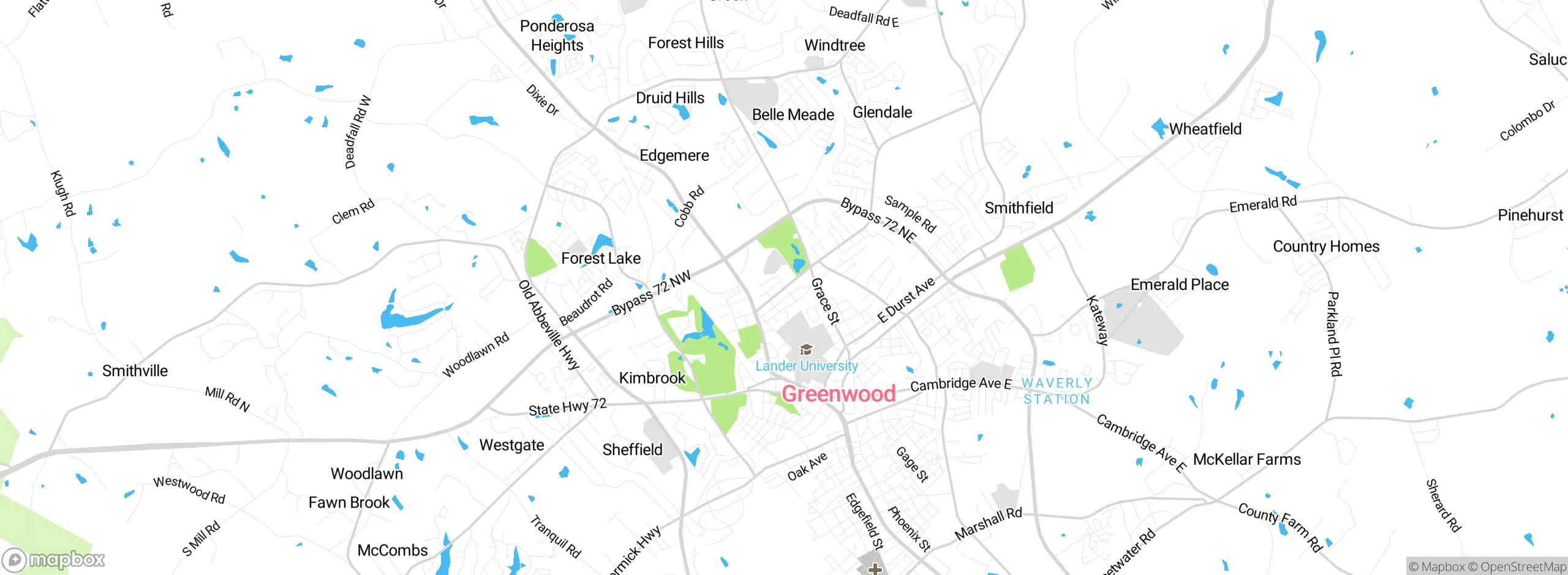 Map showing approximate location
