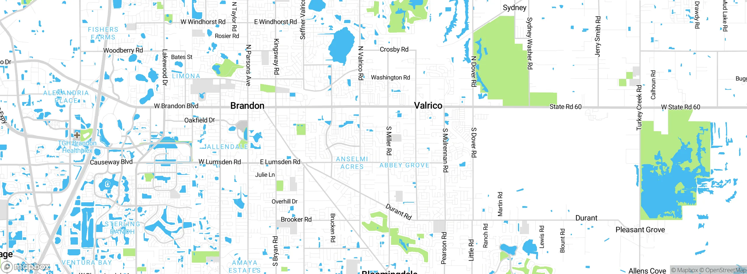 Map showing approximate location