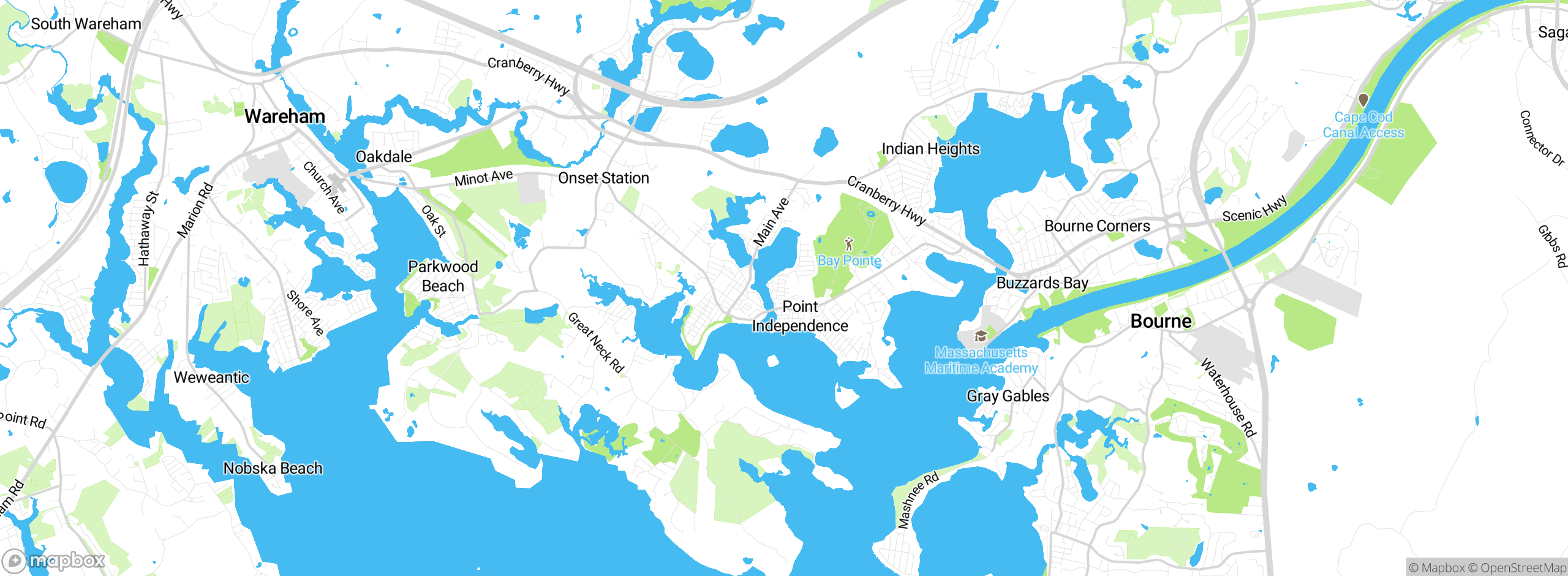 Map showing approximate location