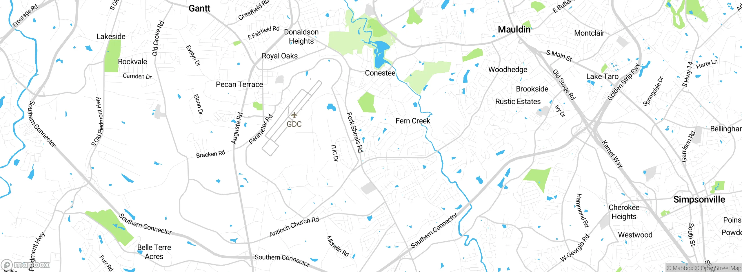 Map showing approximate location