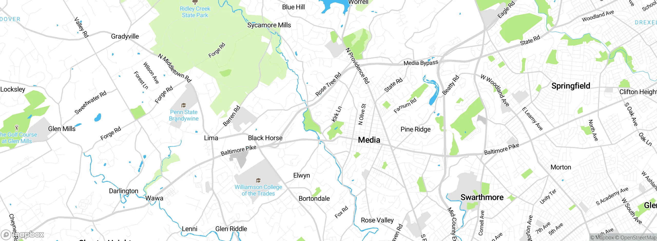 Map showing approximate location