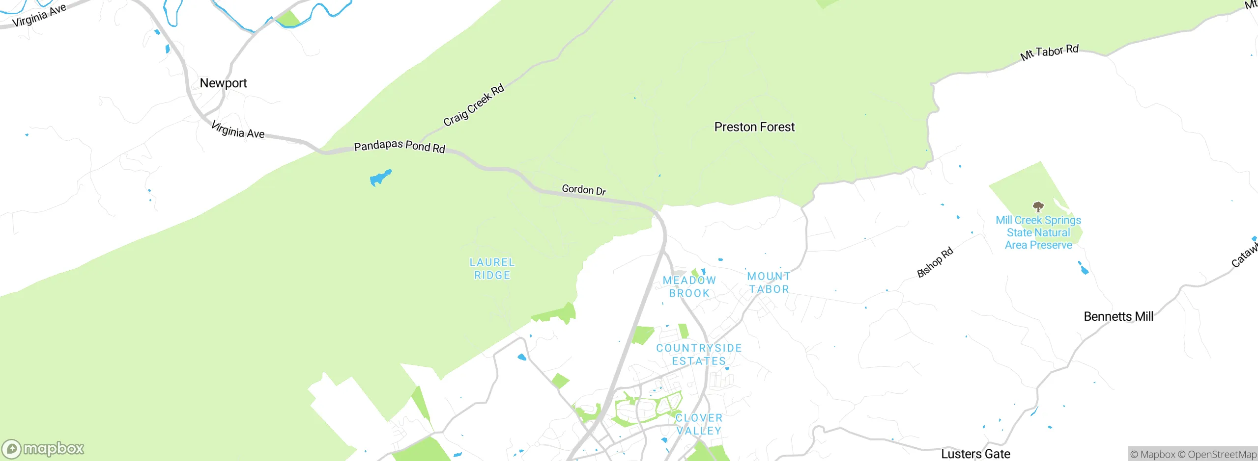 Map showing approximate location