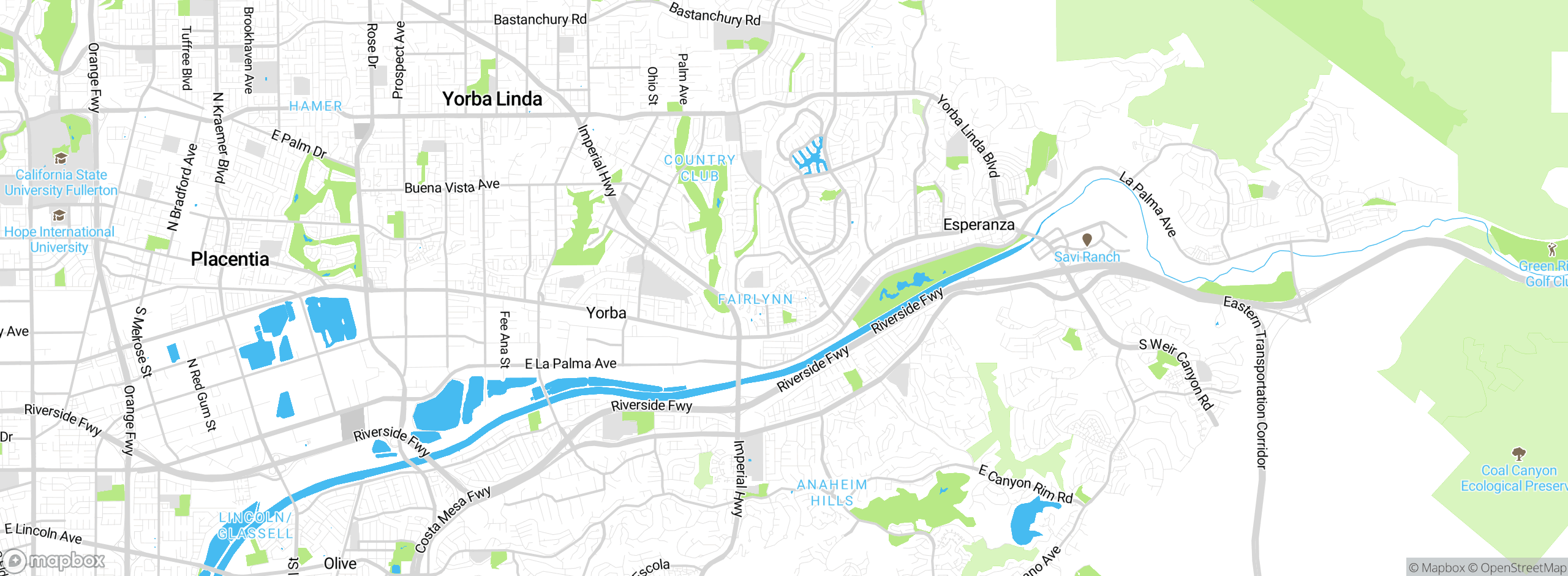 Map showing approximate location