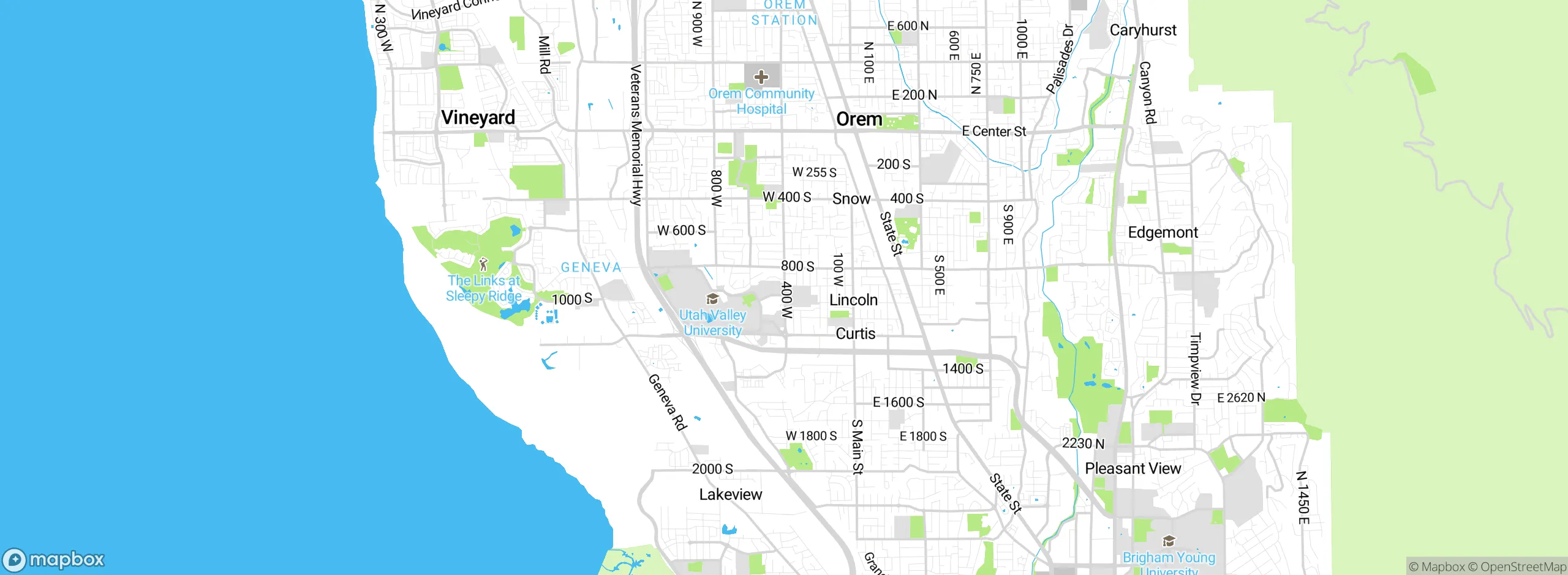 Map showing approximate location