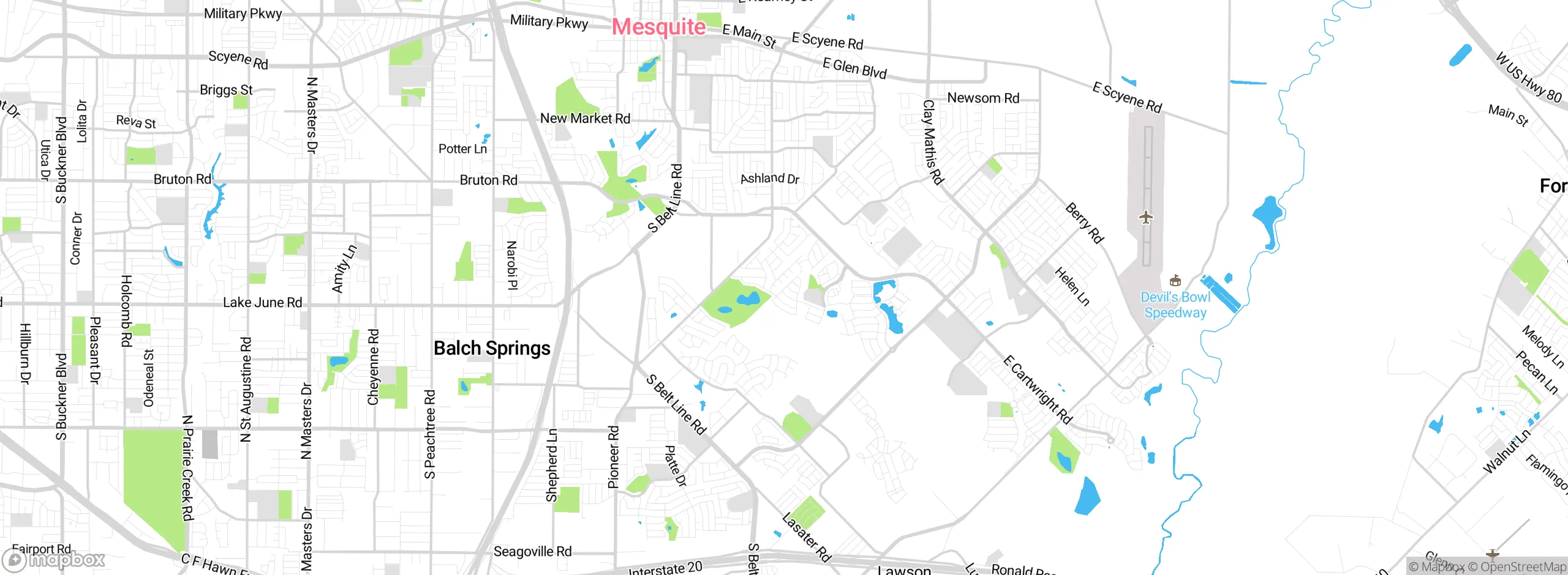 Map showing approximate location