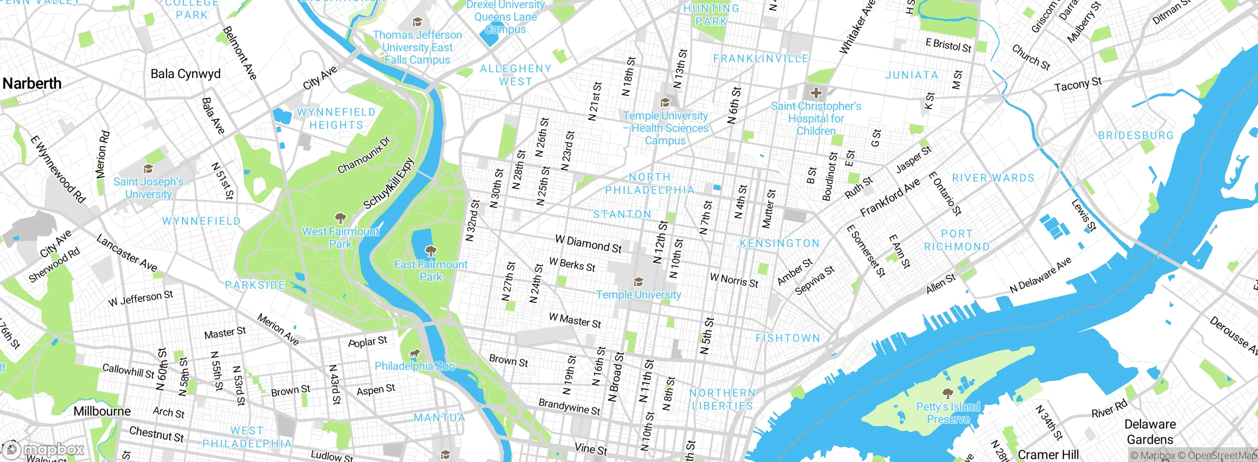 Map showing approximate location