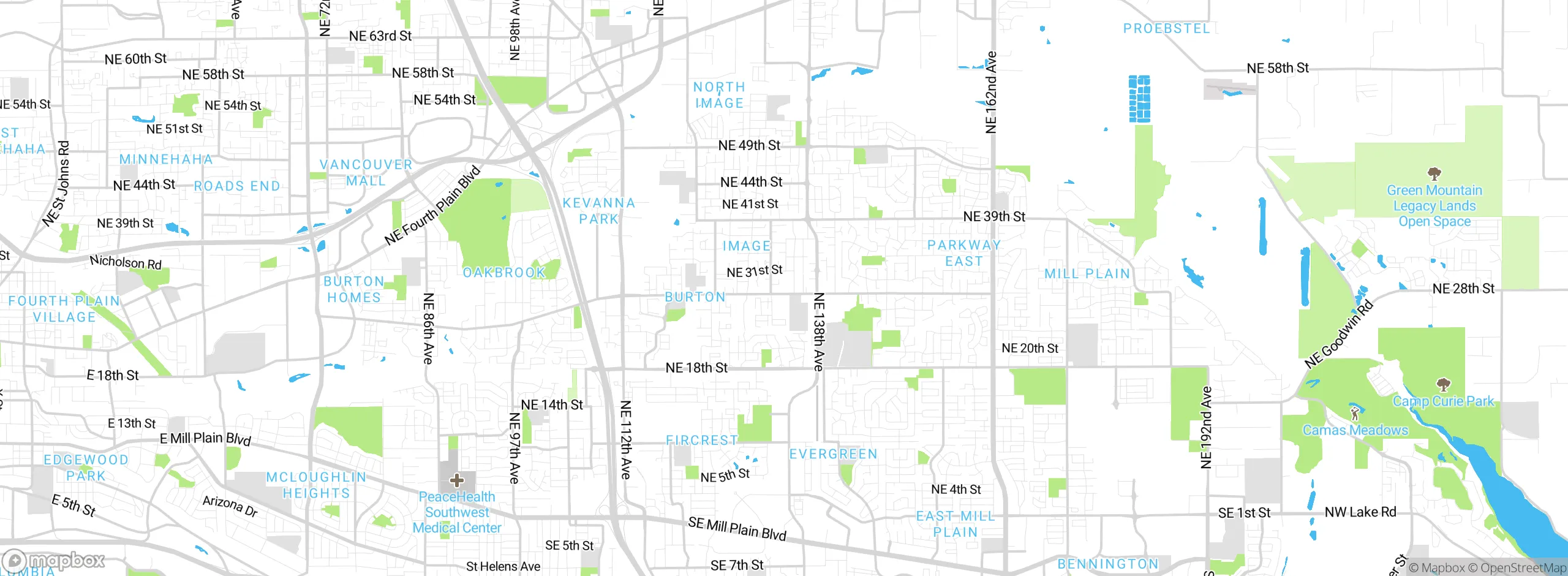 Map showing approximate location