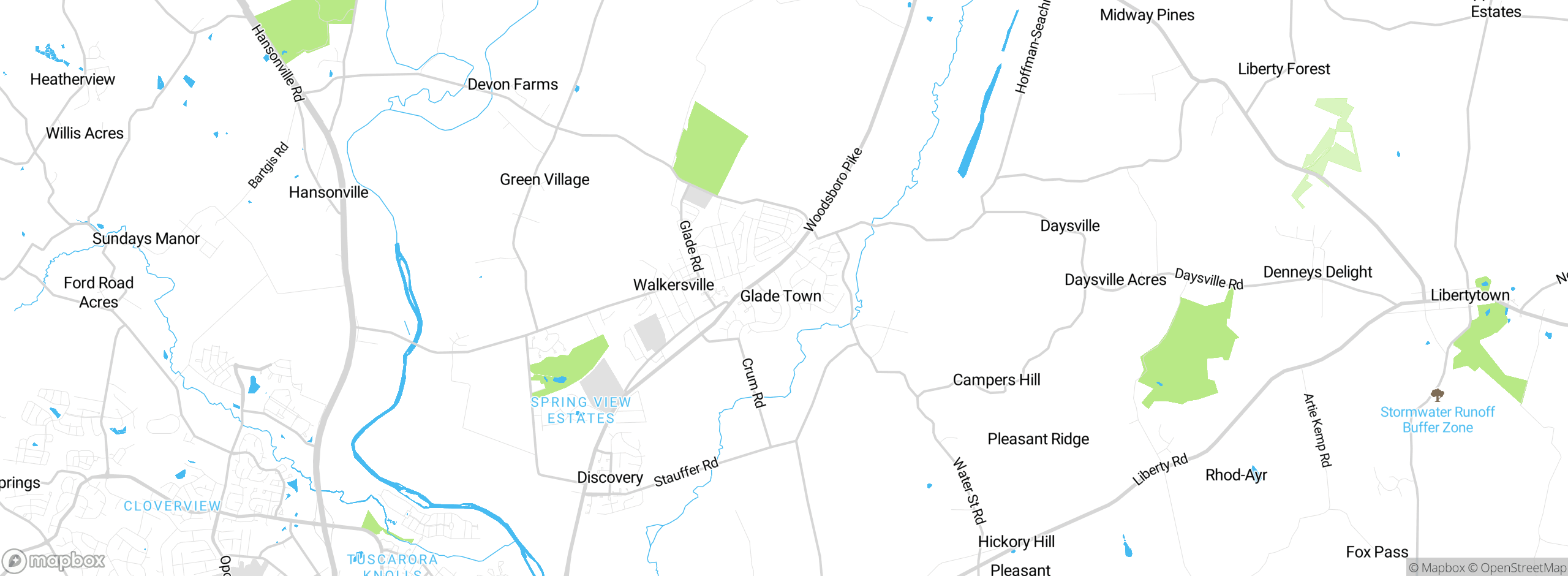 Map showing approximate location