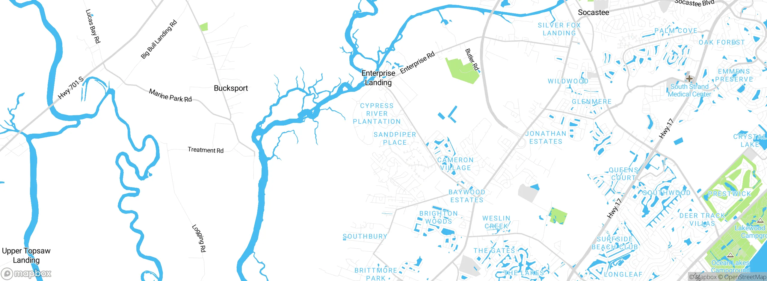 Map showing approximate location