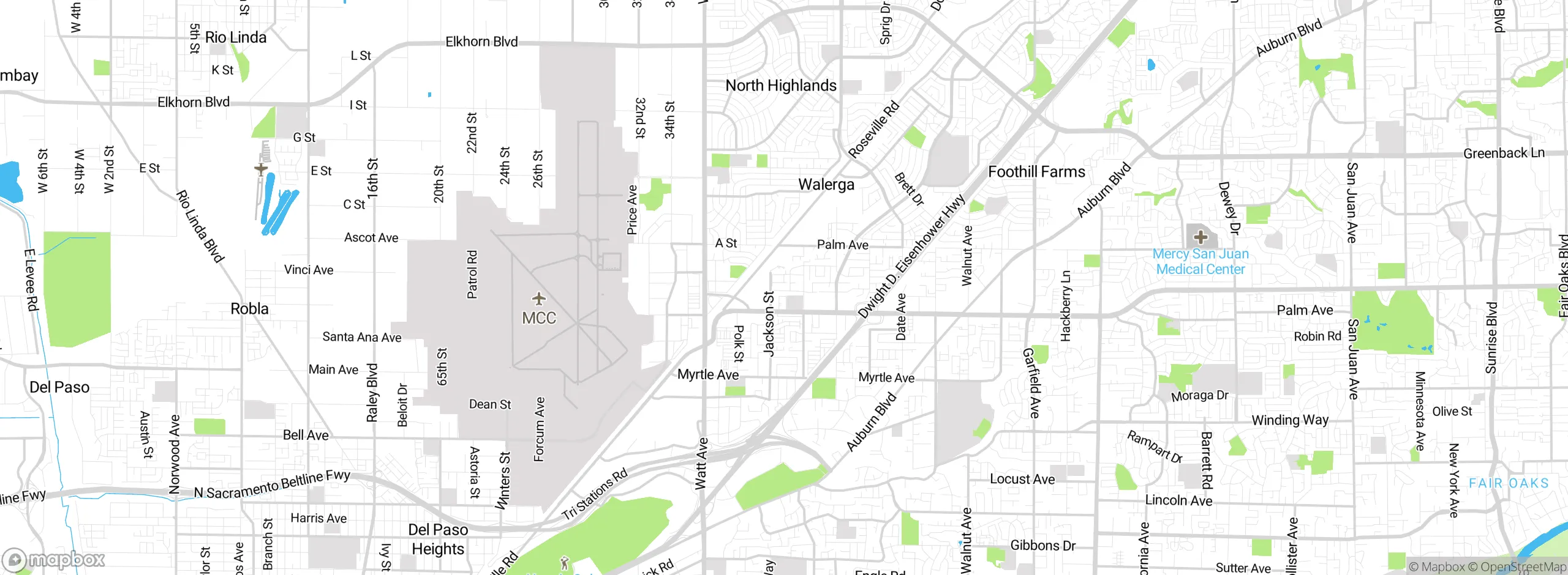 Map showing approximate location