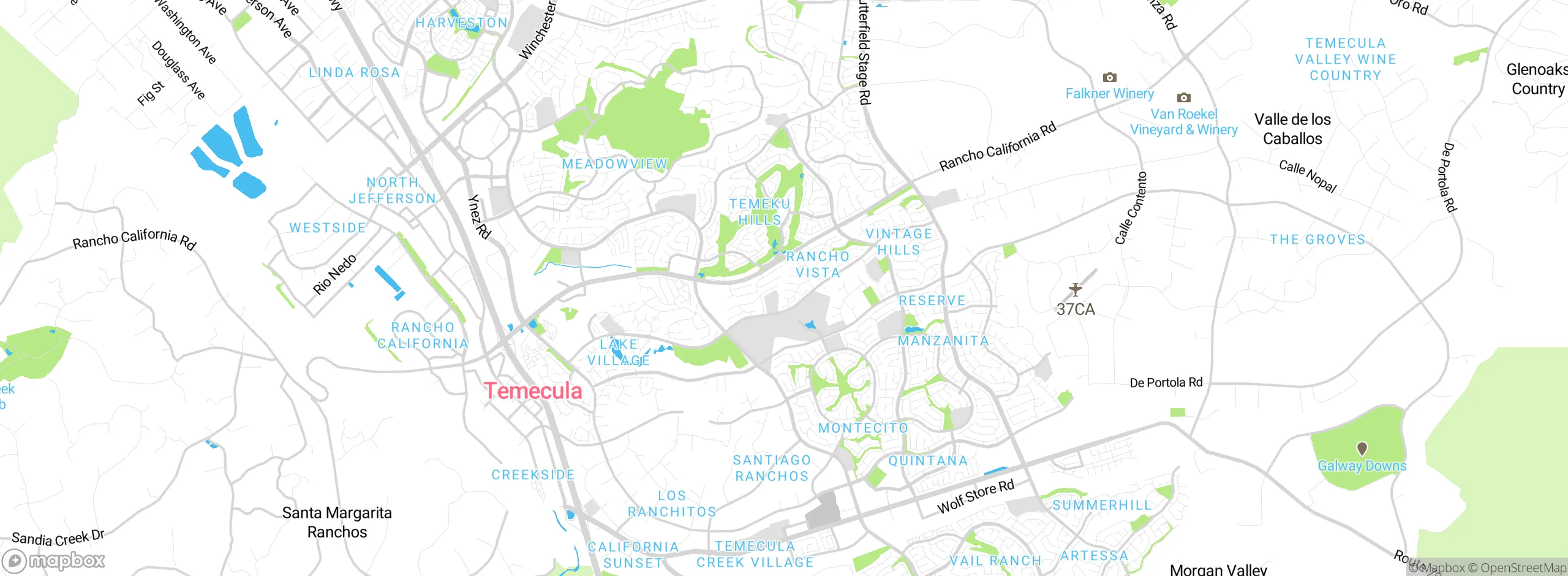 Map showing approximate location