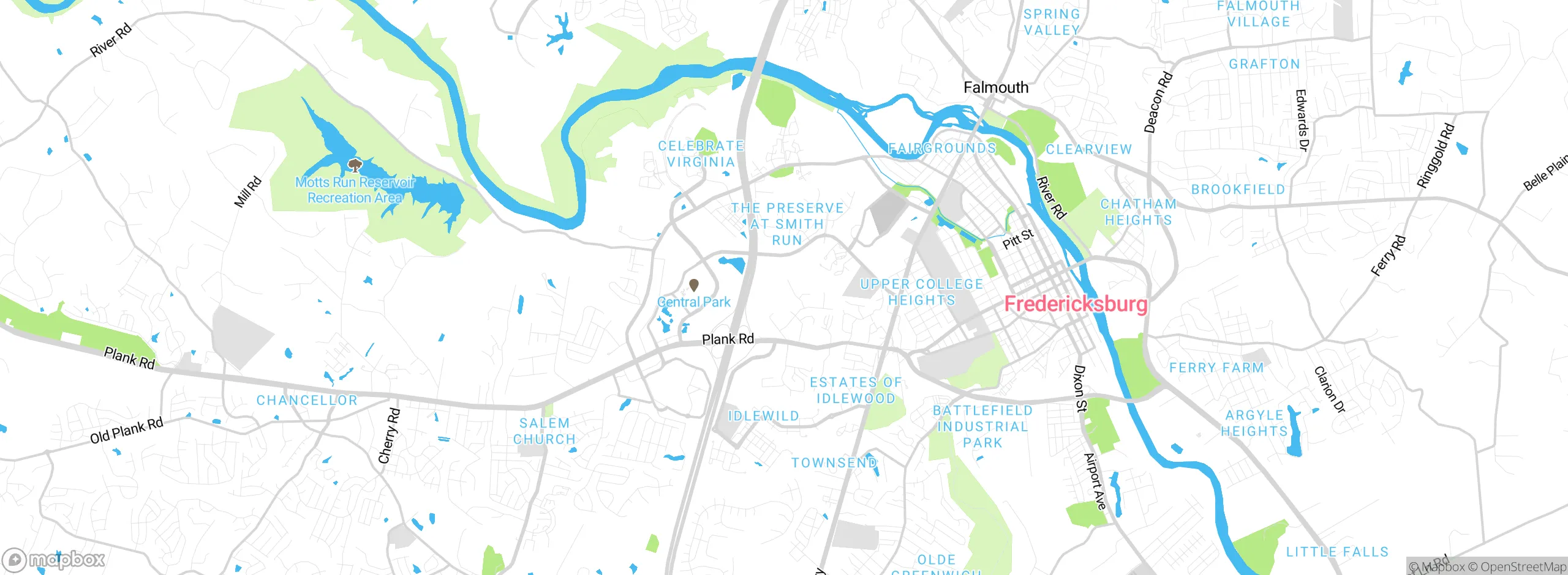 Map showing approximate location