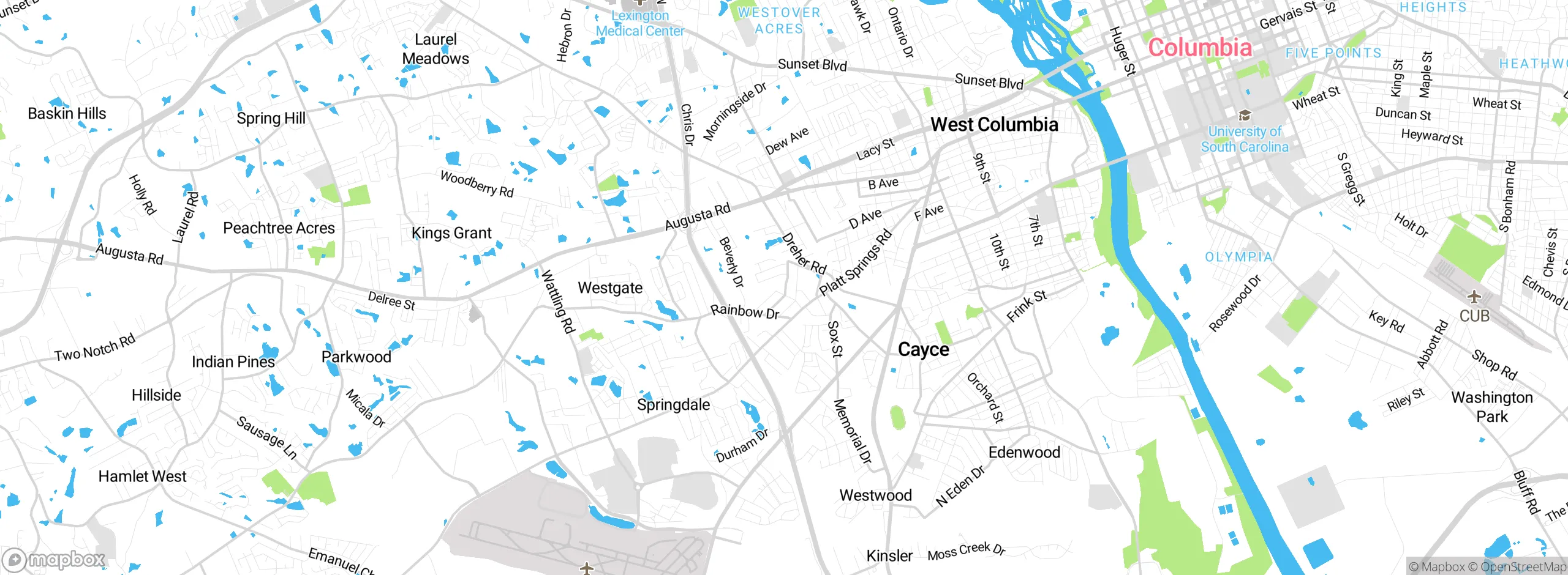 Map showing approximate location