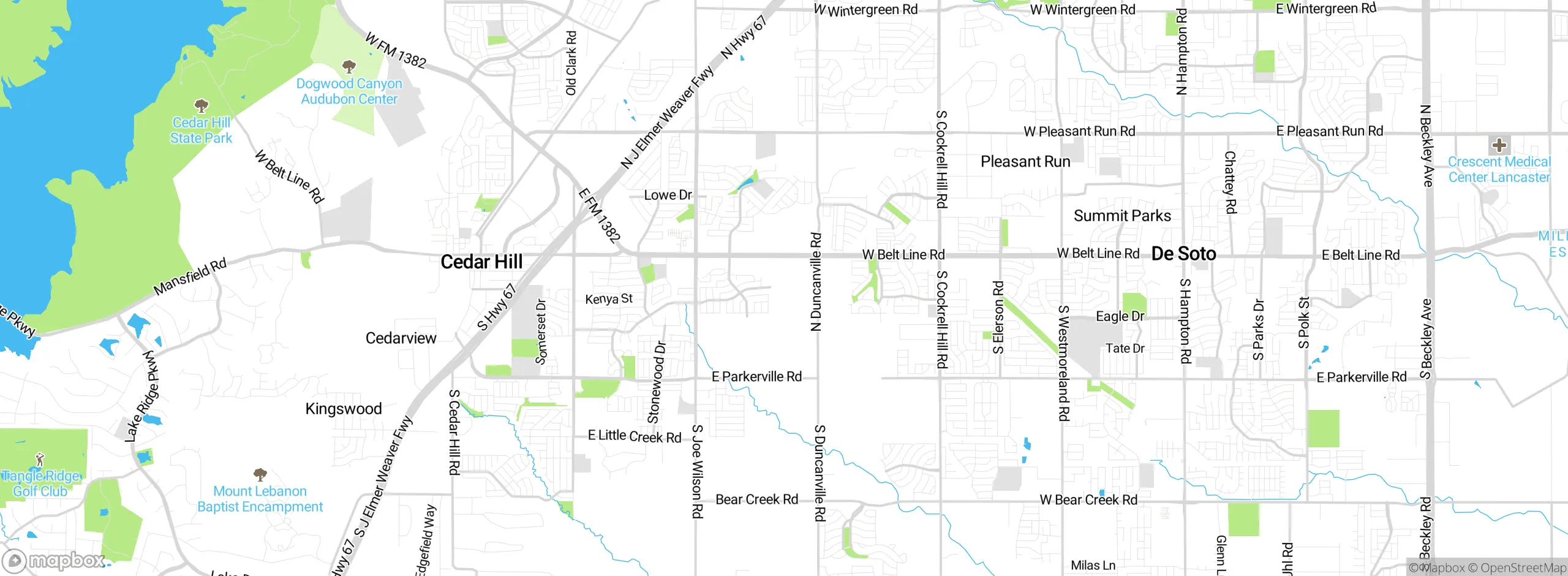 Map showing approximate location