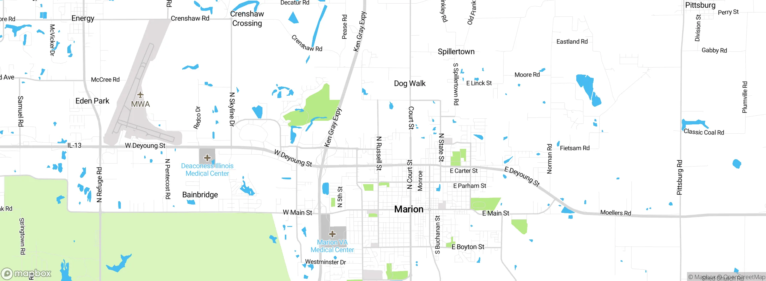 Map showing approximate location