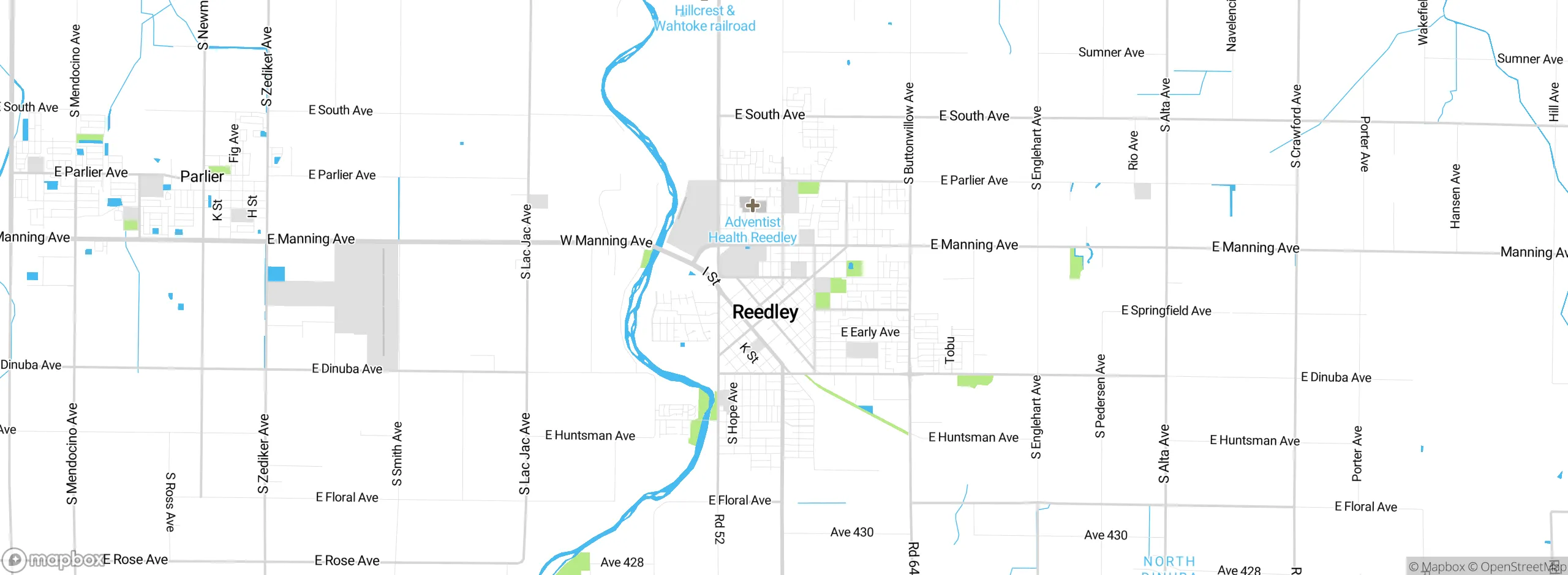 Map showing approximate location