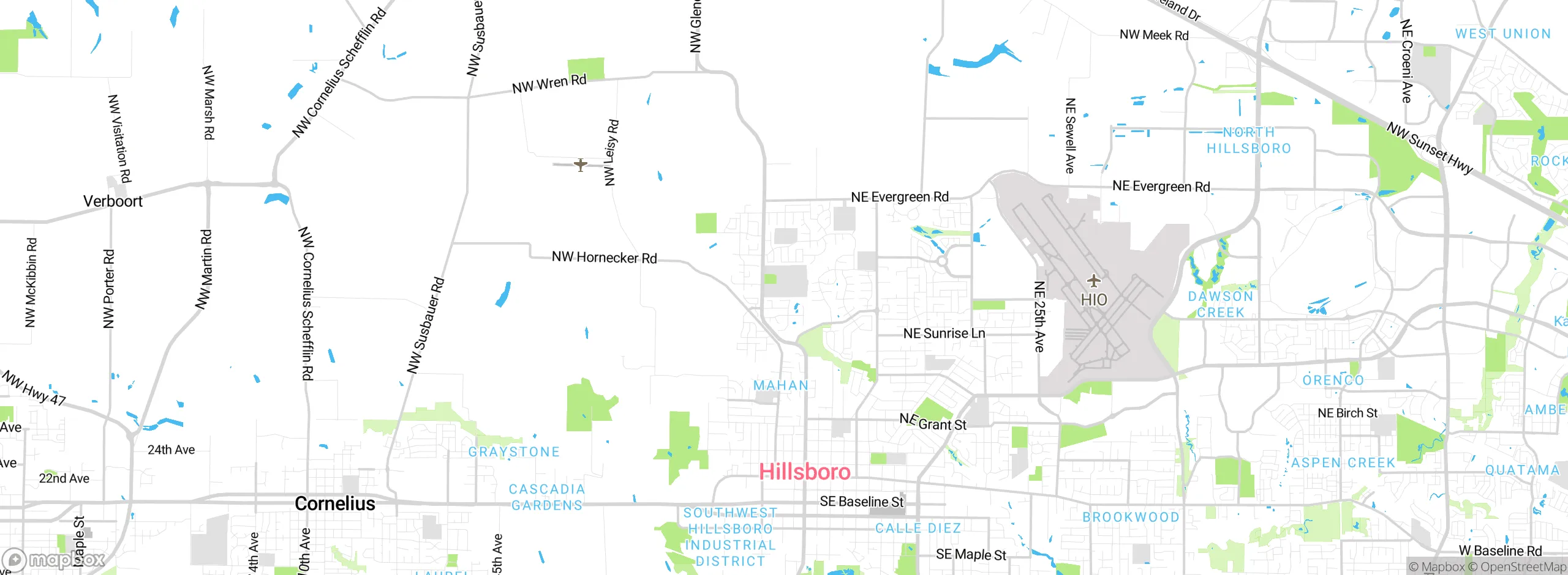 Map showing approximate location