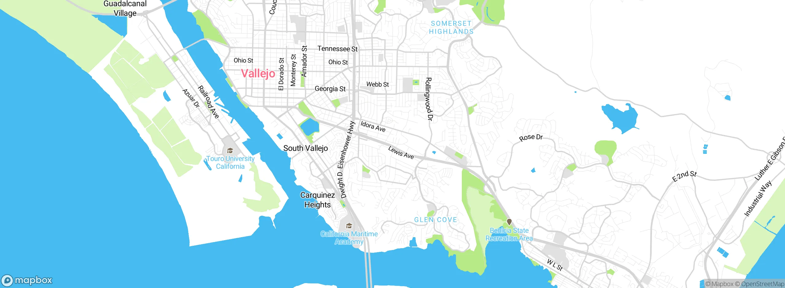 Map showing approximate location