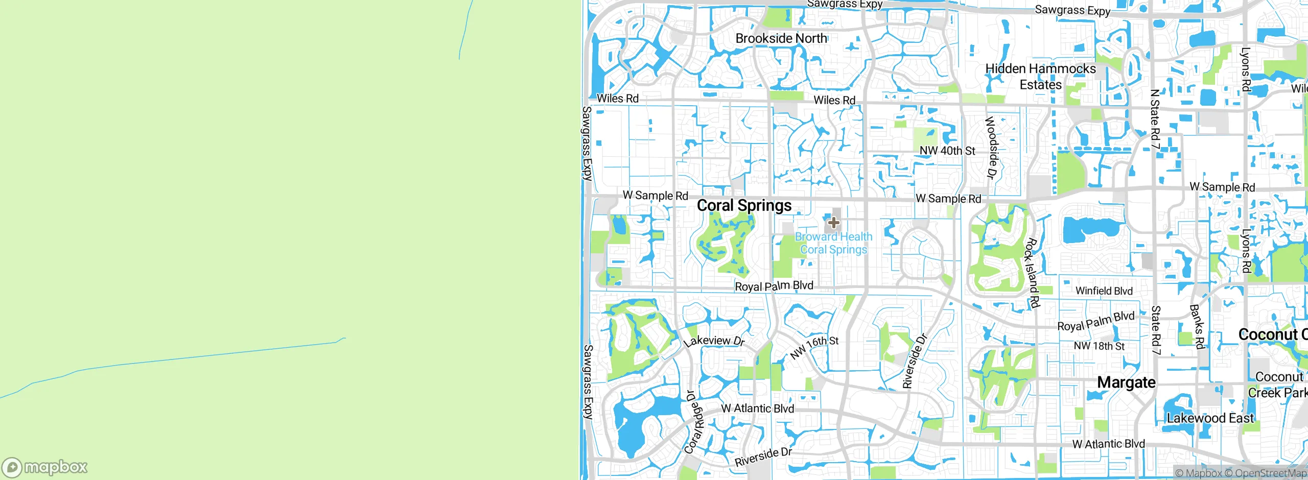 Map showing approximate location